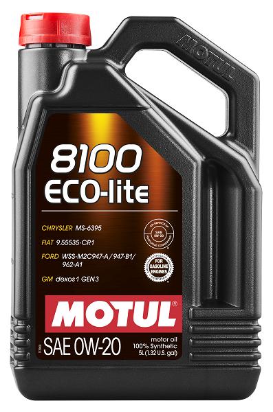 Ulei de motor MOTUL 8100 ECO-LITE 0W20 - 5 Litri